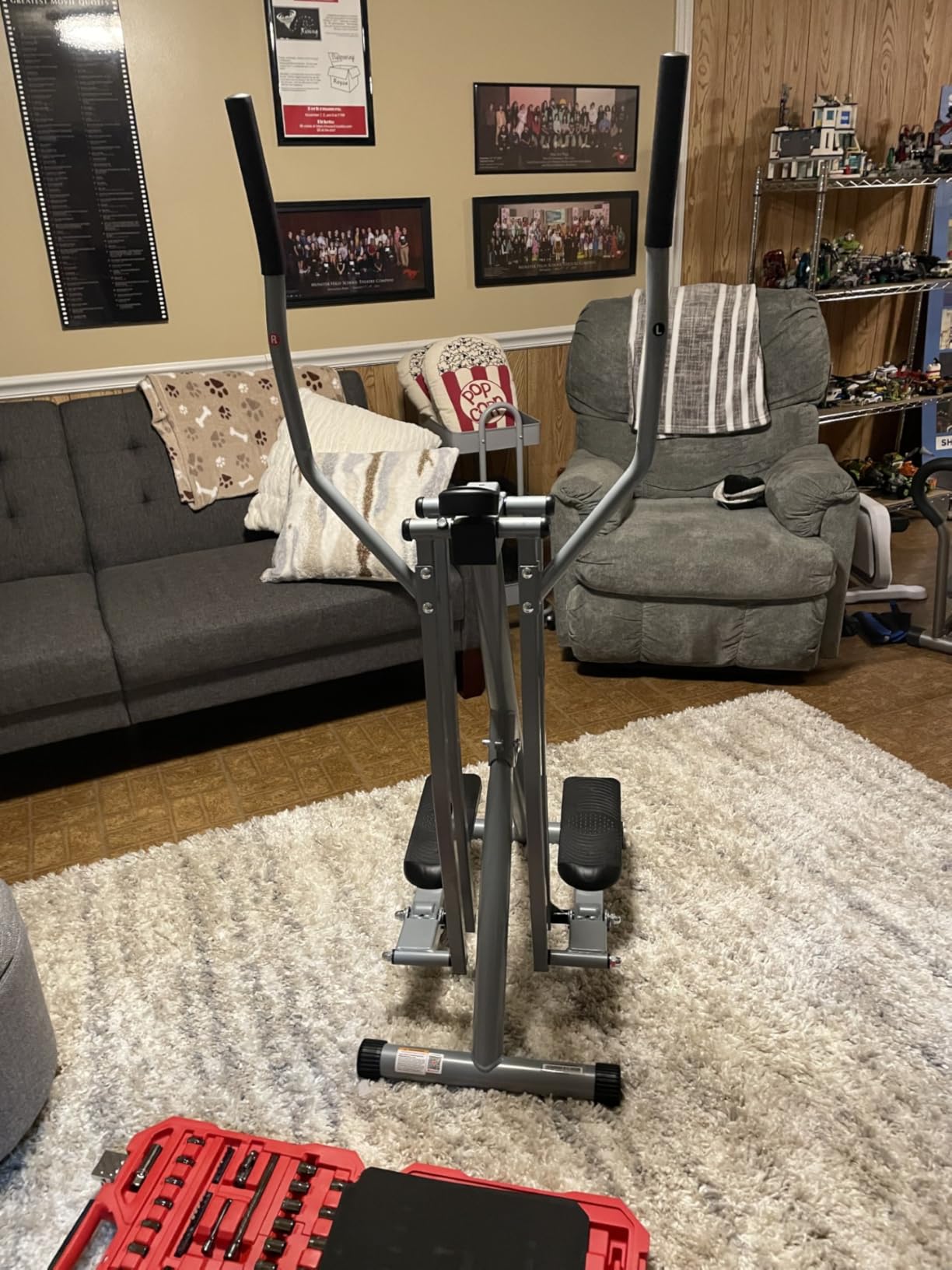 Sunny Health & Fitness Smart Air Walk Elliptical Glider Sprinter Trainer customer photo 1