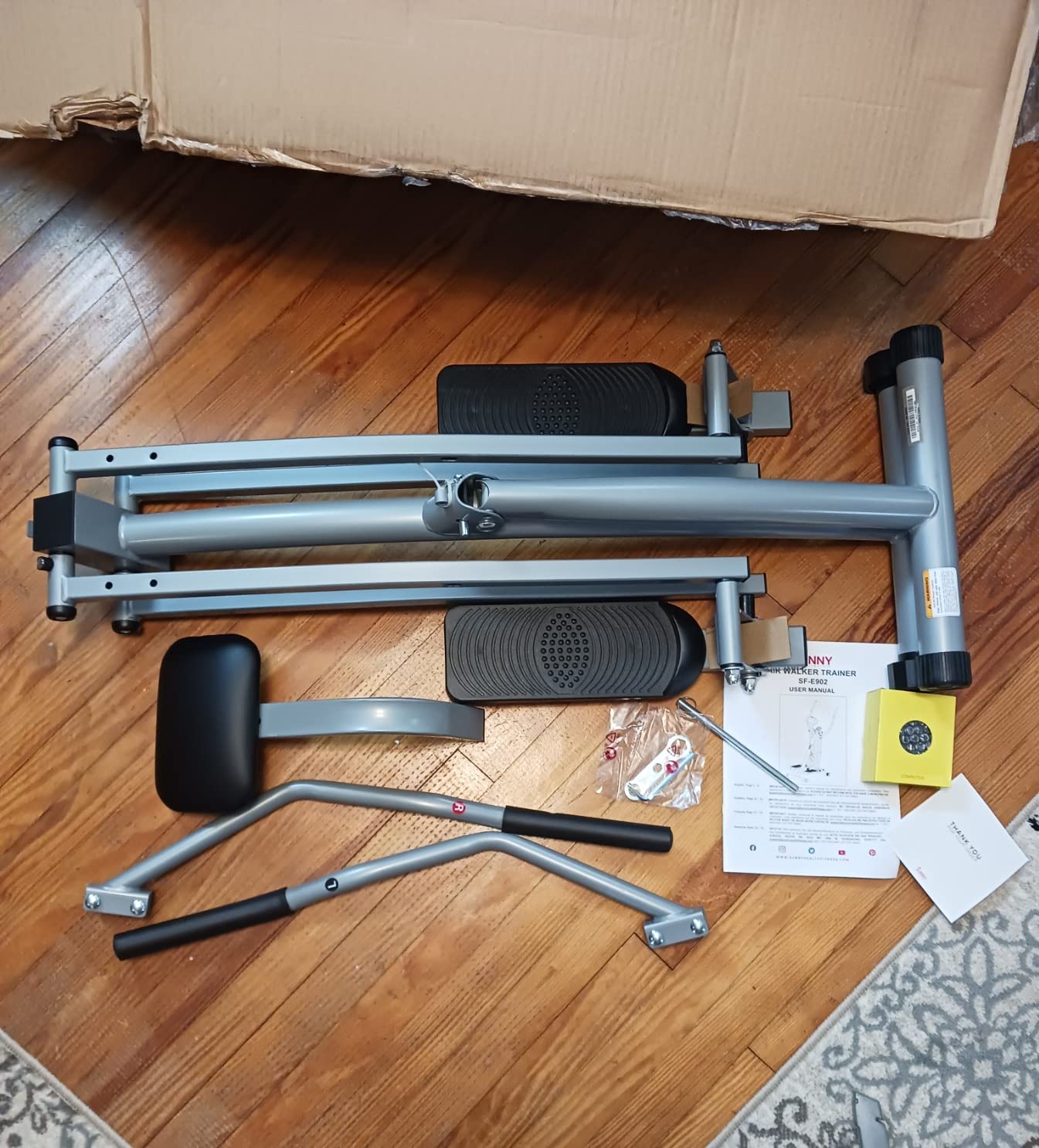 Sunny Health & Fitness Smart Air Walk Elliptical Glider Sprinter Trainer customer photo 2