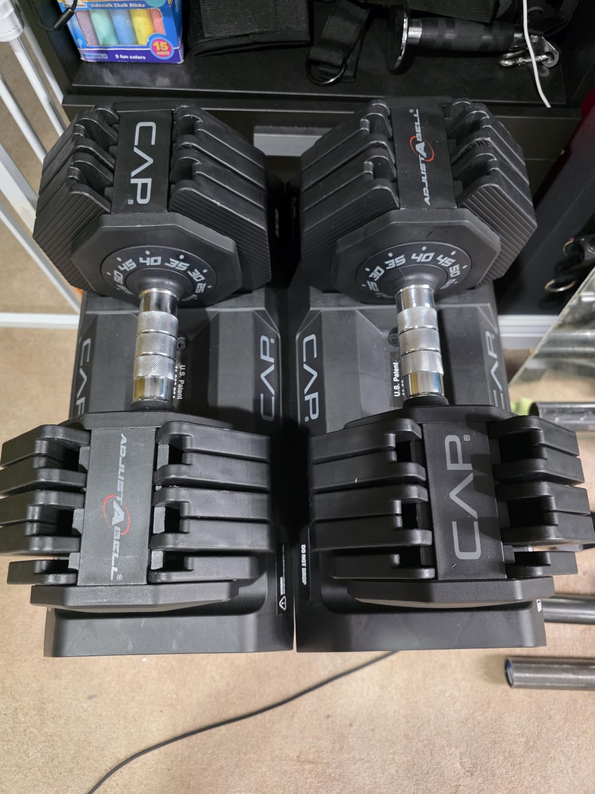 CAP ADJUSTABELL Adjustable Dumbbell Set, Premium Quick Select Adjustable Weights for Strength Training customer photo 1