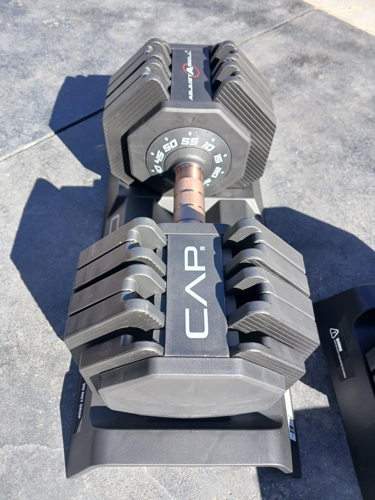 CAP ADJUSTABELL Adjustable Dumbbell Set, Premium Quick Select Adjustable Weights for Strength Training customer photo 2