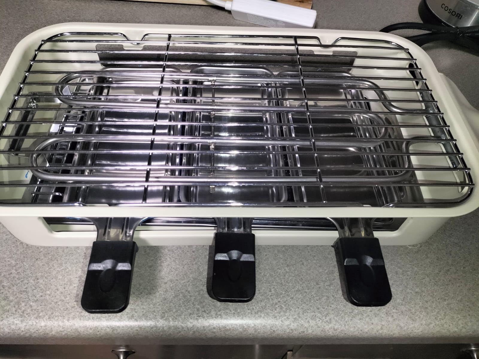 Electric Indoor Grill 1500W 2-in-1 Smokeless Indoor Grill for Kitchen with Non-stick Removable Grill & Griddle Plate, Temperature Control Korean BBQ Grill with 3 Cheese Pans customer photo 1