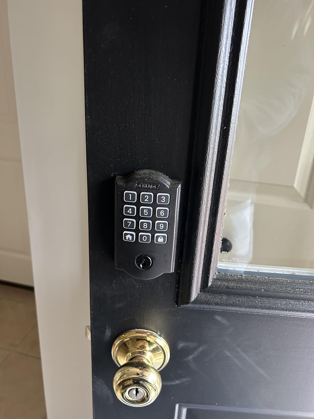 Schlage Arrive Smart WiFi Deadbolt Lock with Century Trim, Matte Black | Keyless entry door lock, Push button keypad, Built-in app control, Alexa, Google Home & Ring compatible customer photo 2