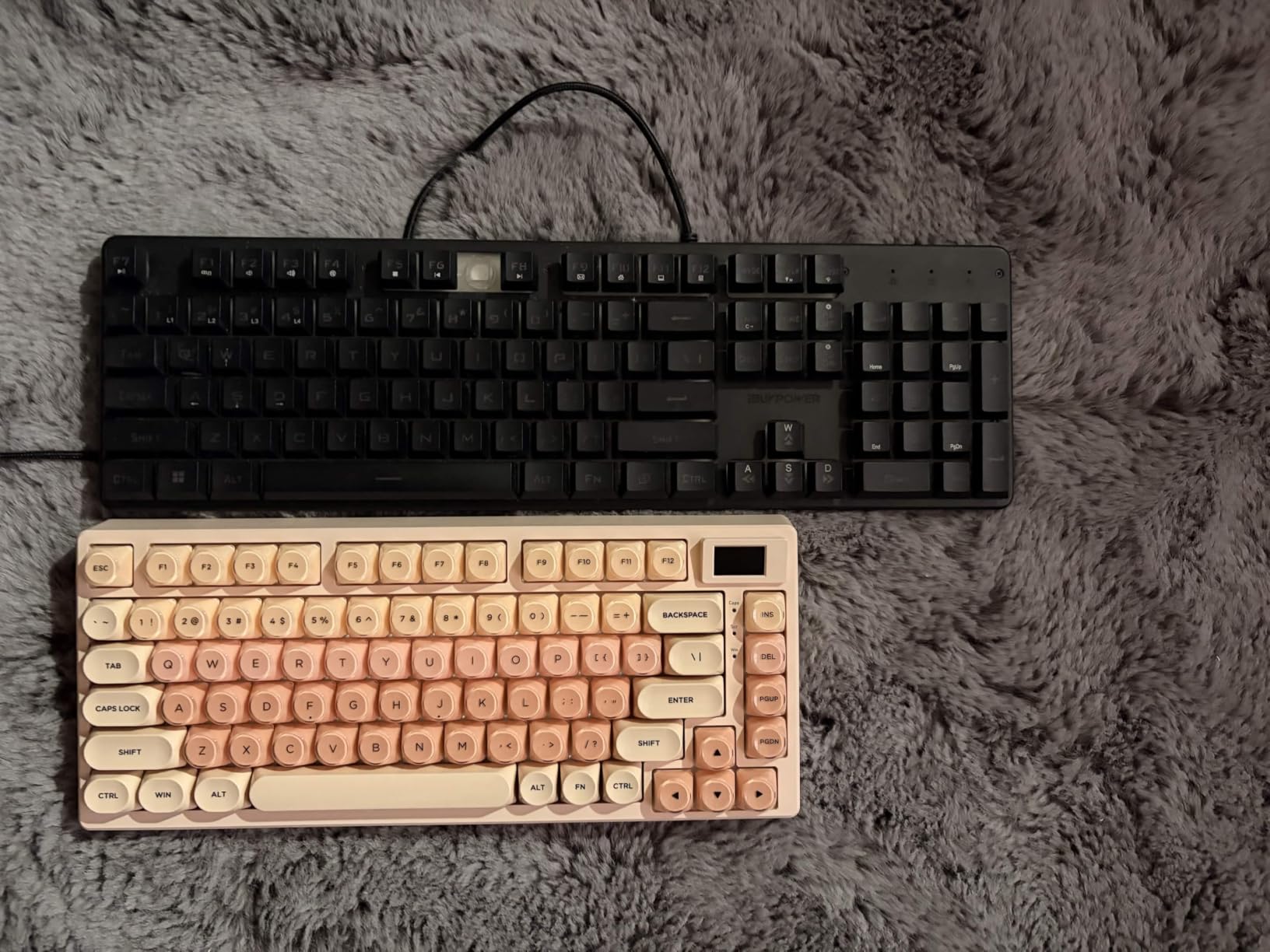 SK80 75% Percent Keyboard Gaming with Color Multimedia Display | Mechanical Keyboard Topographic, Hot Swappable Gasket Mount RGB Creamy Key board Pre-lubed POM Switch for Mac/Win, White customer photo 1