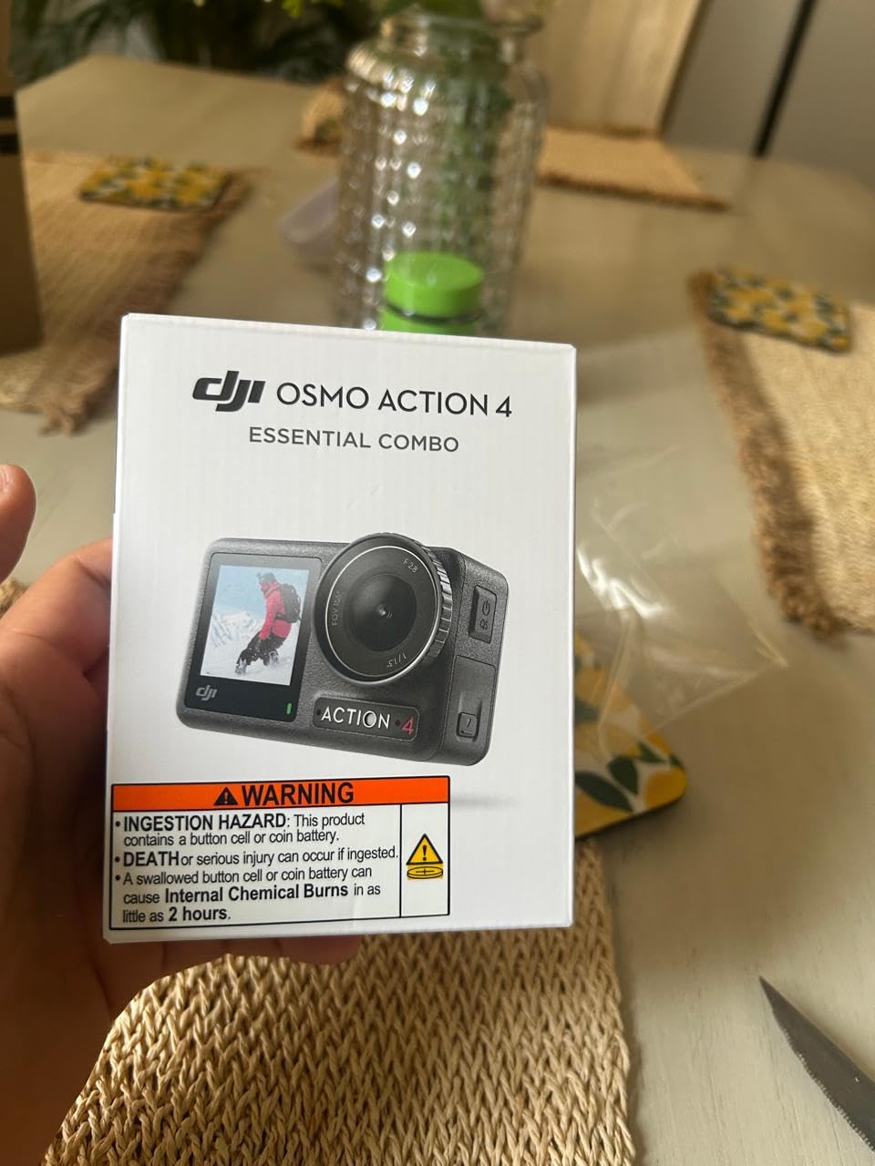DJI Osmo Action 4 Essential Combo, Waterproof Action Camera | 1/1.3