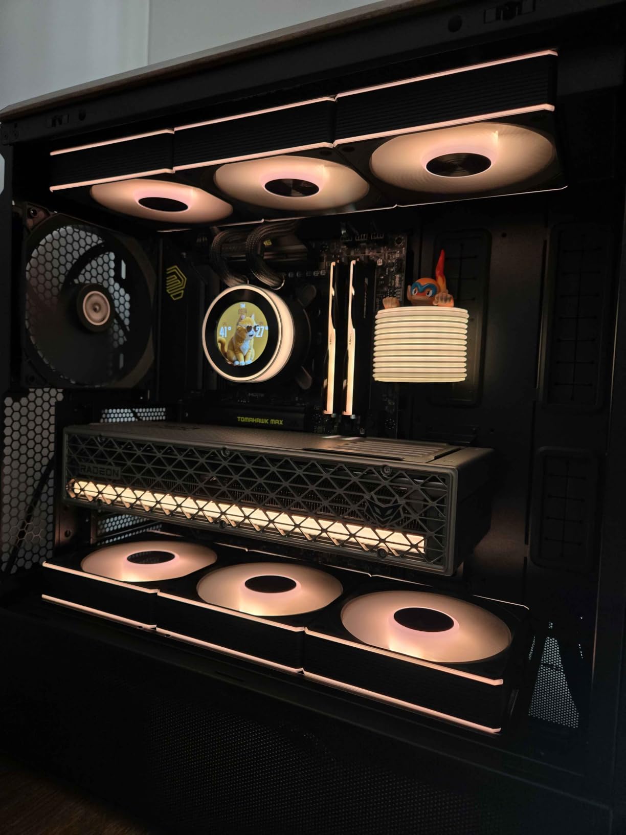 Lian Li Hydroshift II-C 360CL Liquid CPU Cooler, Round Screen, White | 3x 120mm CL Wireless RGB Fans, 2.1