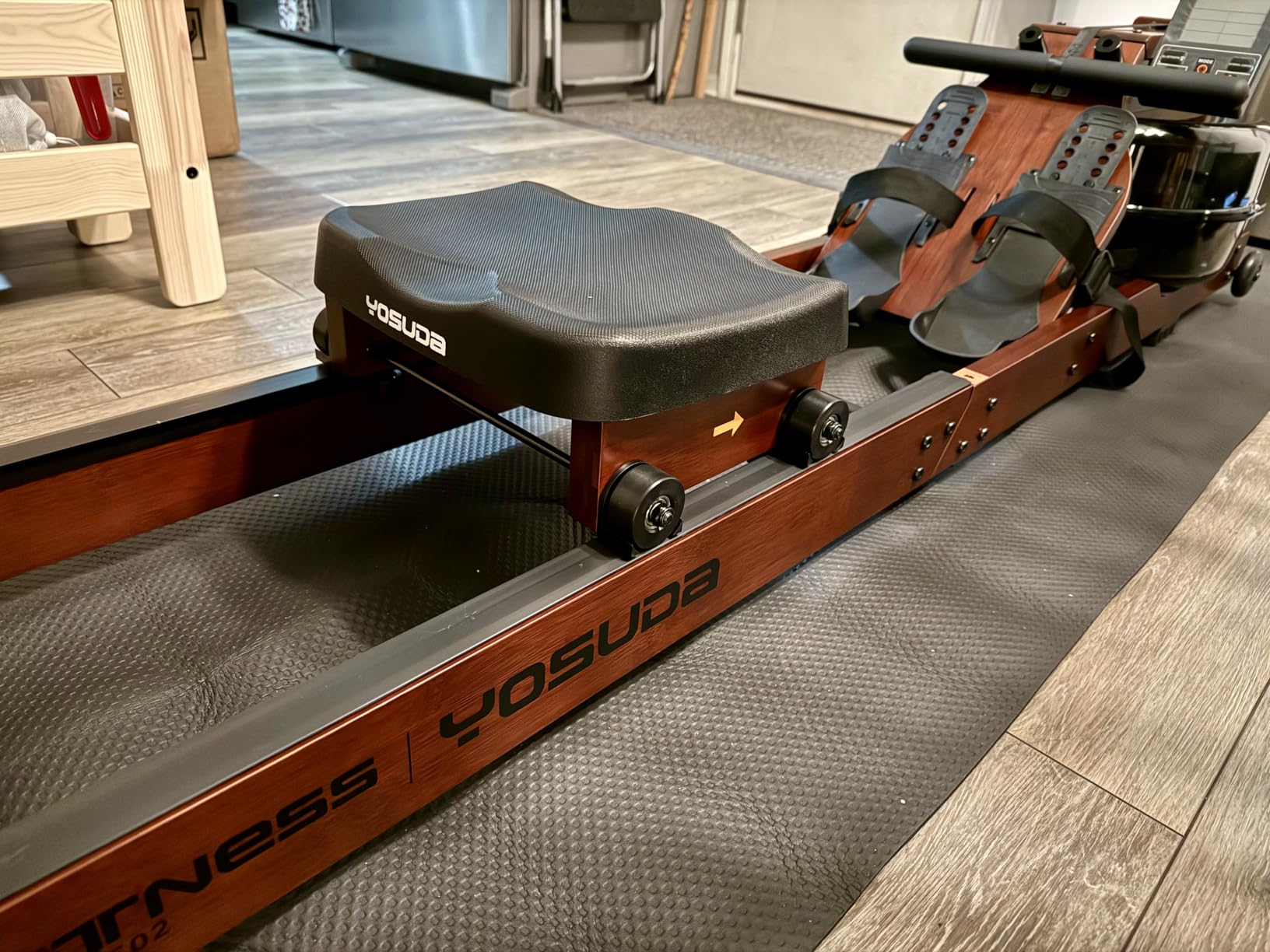 YOSUDA Water Rowing Machine Foldable for Home Use 5.8 Gal Large Water Tank customer photo 1
