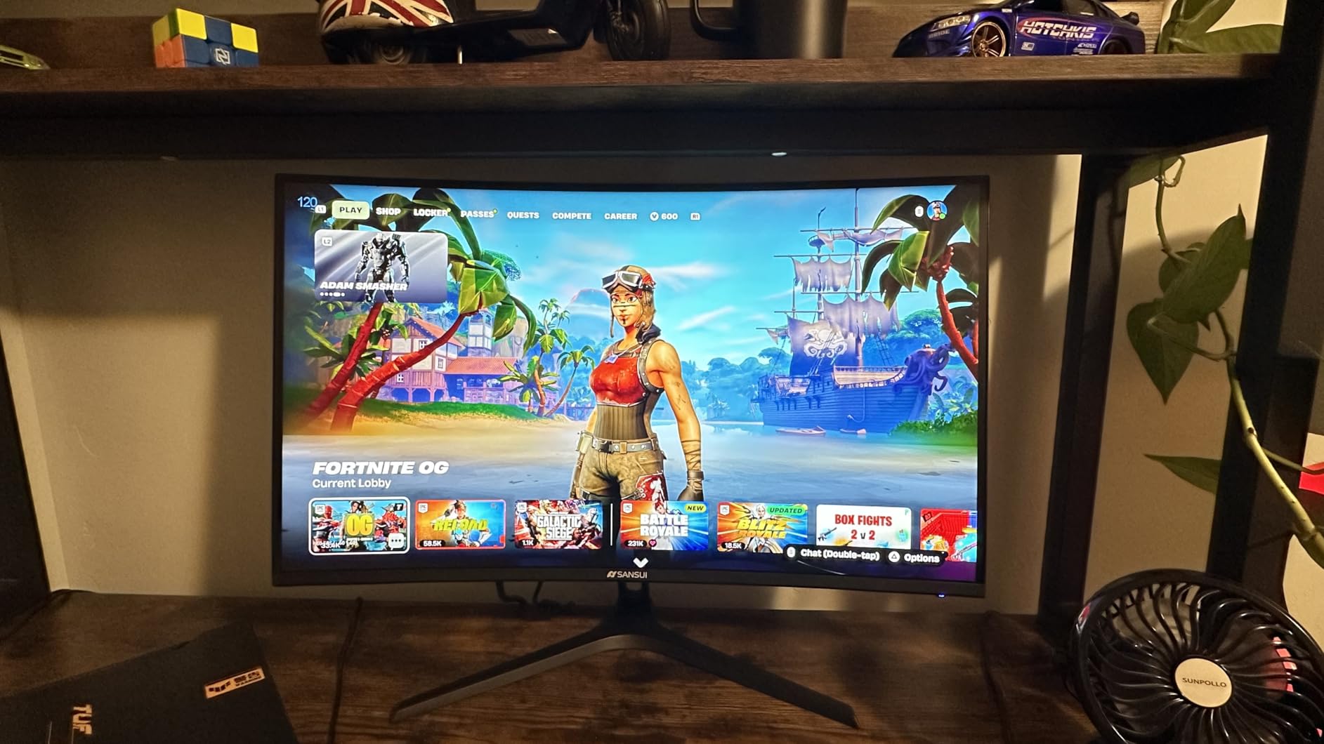 SANSUI 27 Inch Curved 240Hz Gaming Monitor FHD 1080P, 1500R Curve Computer Monitor, 130% sRGB, 4000:1 Contrast, HDR, FreeSync, MPRT 1Ms, Low Blue Light, HDMI DP Ports, Metal Stand, Cable Incl. customer photo 2
