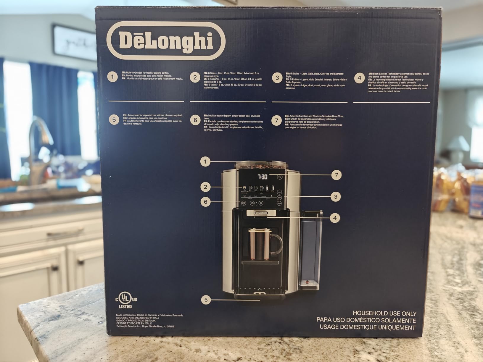De'Longhi True Brew Drip Coffee Maker, Built in Grinder, Single Serve, 8 oz to 24 oz, Hot or Iced Coffee, Stainless, CAM51025MB customer photo 1