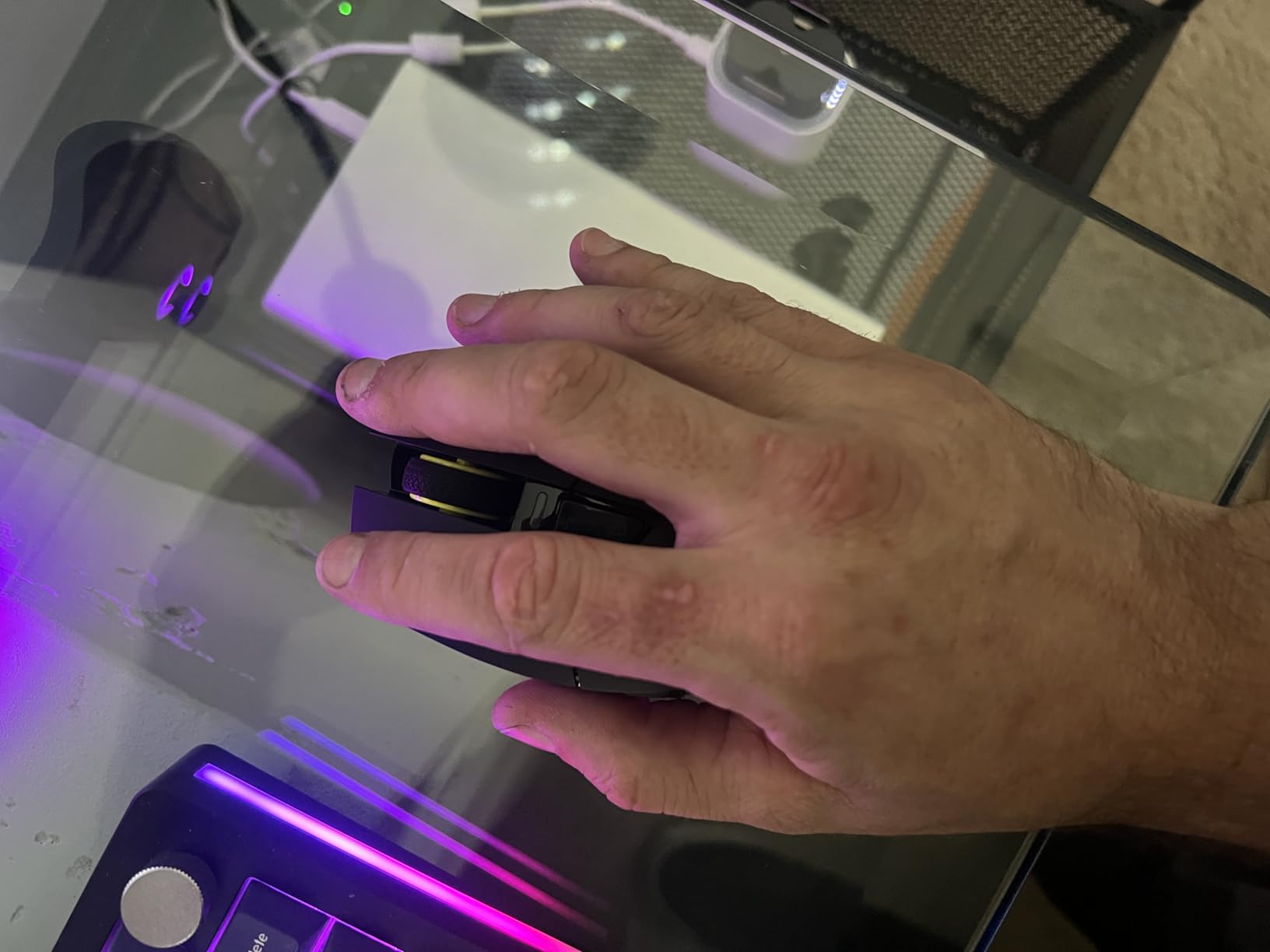Corsair Scimitar Elite Wireless SE MMO PC Gaming Mouse - 33,000 DPI, 16 Programmable Buttons, Key Slider, 1,000Hz Polling, Up to 150-Hour Battery - Gunmetal customer photo 1