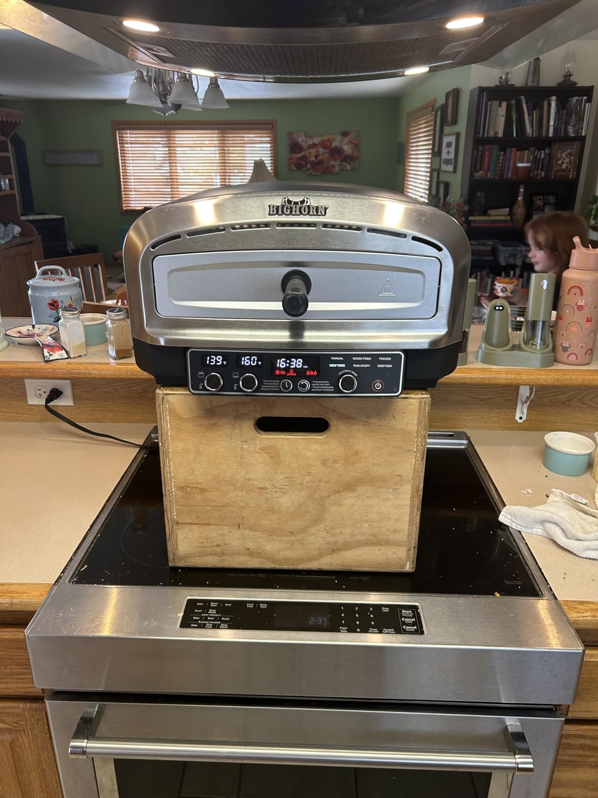 BIG HORN 14-Inch Indoor Pizza Oven, 850F High-Heat Electric Countertop Pizza Oven for Restaurant-Style Artisan Pizza with Pizza Stone and Pizza Peel, PID Precision Temperature Control customer photo 1