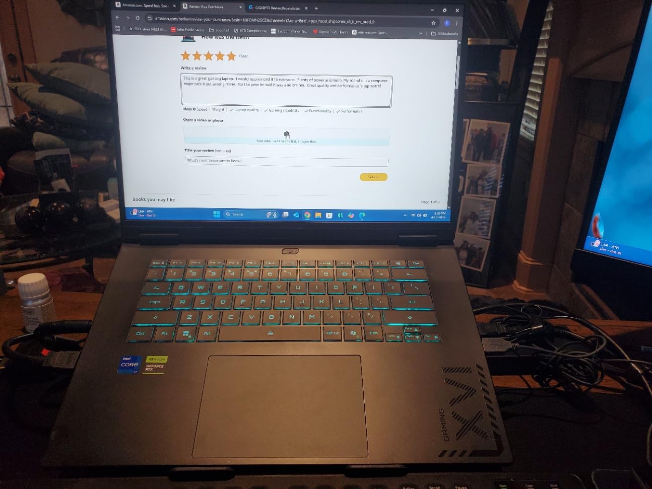 GIGABYTE Gaming A16 Gaming Laptop 165Hz 1920x1200 WUXGA NVIDIA GeForce RTX 5060 Intel i7-13620H 1TB SSD with 16GB DDR5 RAM Windows 11 Home Gaming A16 CVHI3US894SH customer photo 2