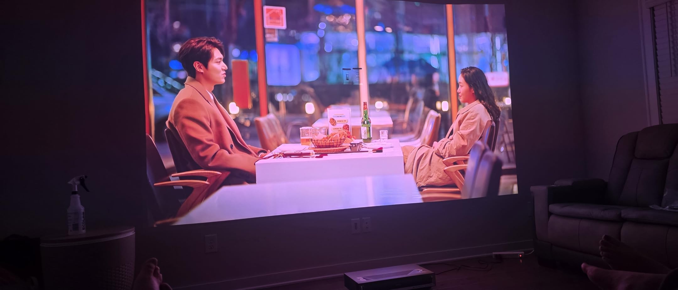 Hisense PT1 Ultra Short Throw Triple Laser Projector, 4K UHD, Google TV, 80