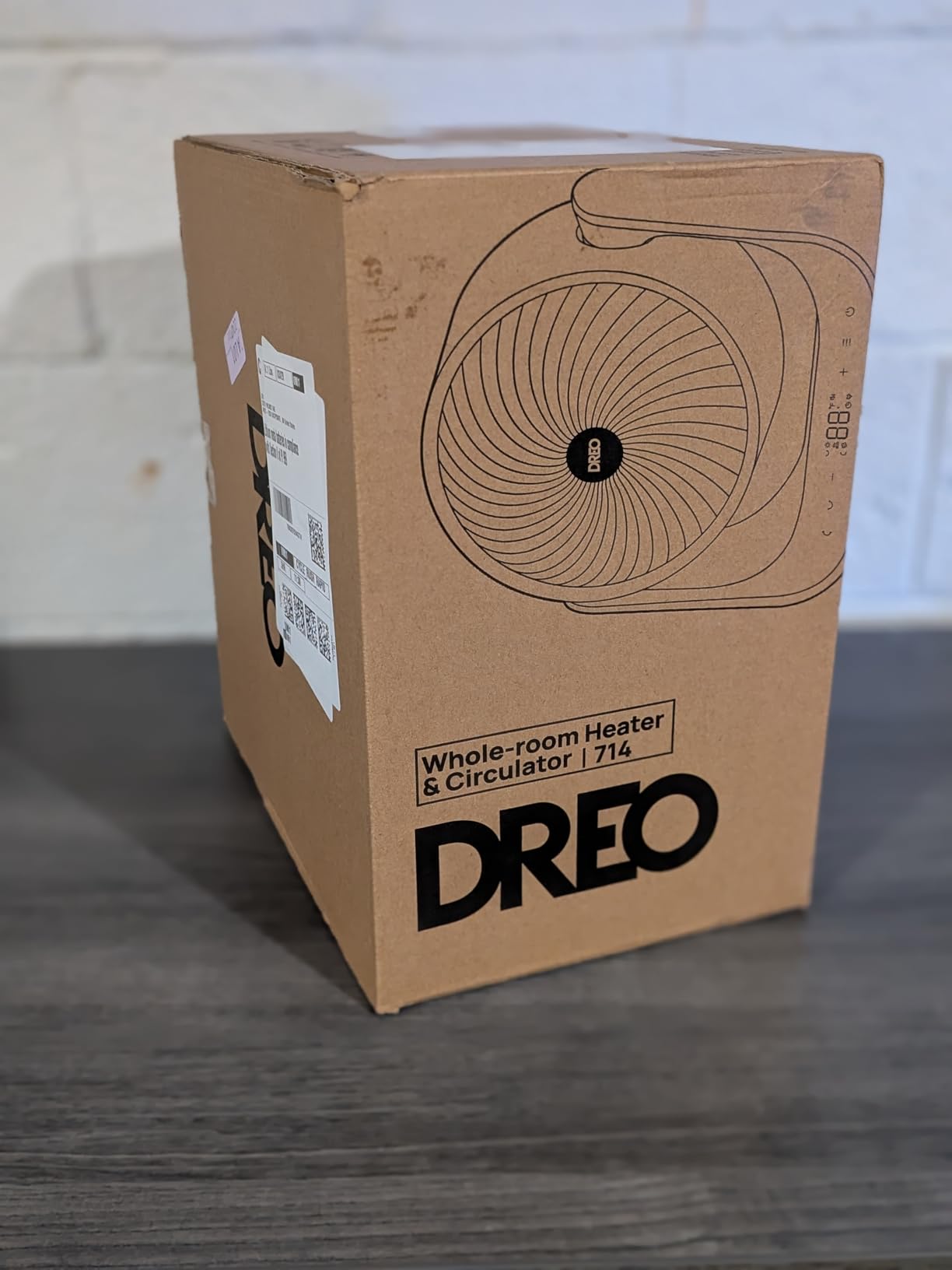 DREO Whole Room Heater 714, 60° Vertical & 90° Horizontal 3D Oscillating Heating, 12 ft/s Long-Range Circulator, 3 Heat & 3 Fan Settings, Space Heaters for Indoor Use, Bedroom, Office, Black customer photo 2