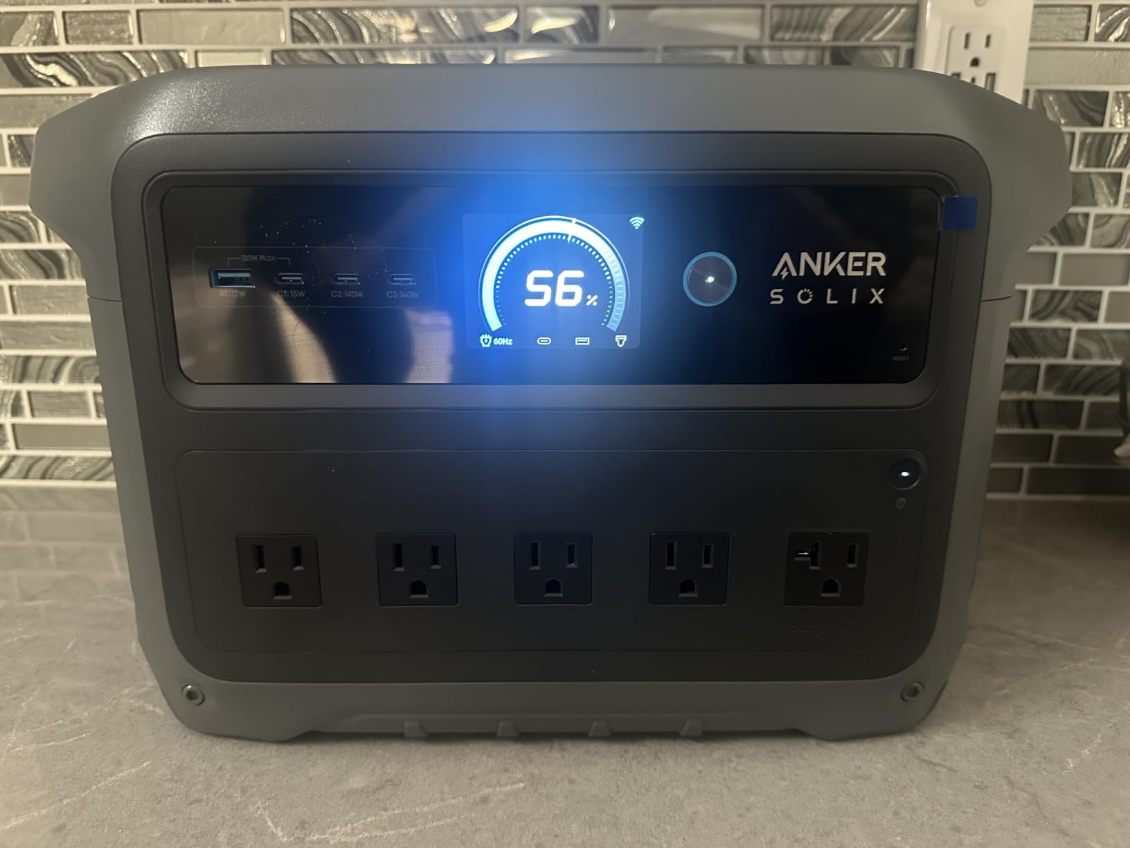 Anker SOLIX C1000 Gen 2 Portable Power Station, 2,000W (Peak 3,000W) Solar Generator, Full Charge in 49 Min, 1,024Wh LiFePO4 Battery for Home Backup, Power Outages, and Camping (Optional Solar Panel) customer photo 2