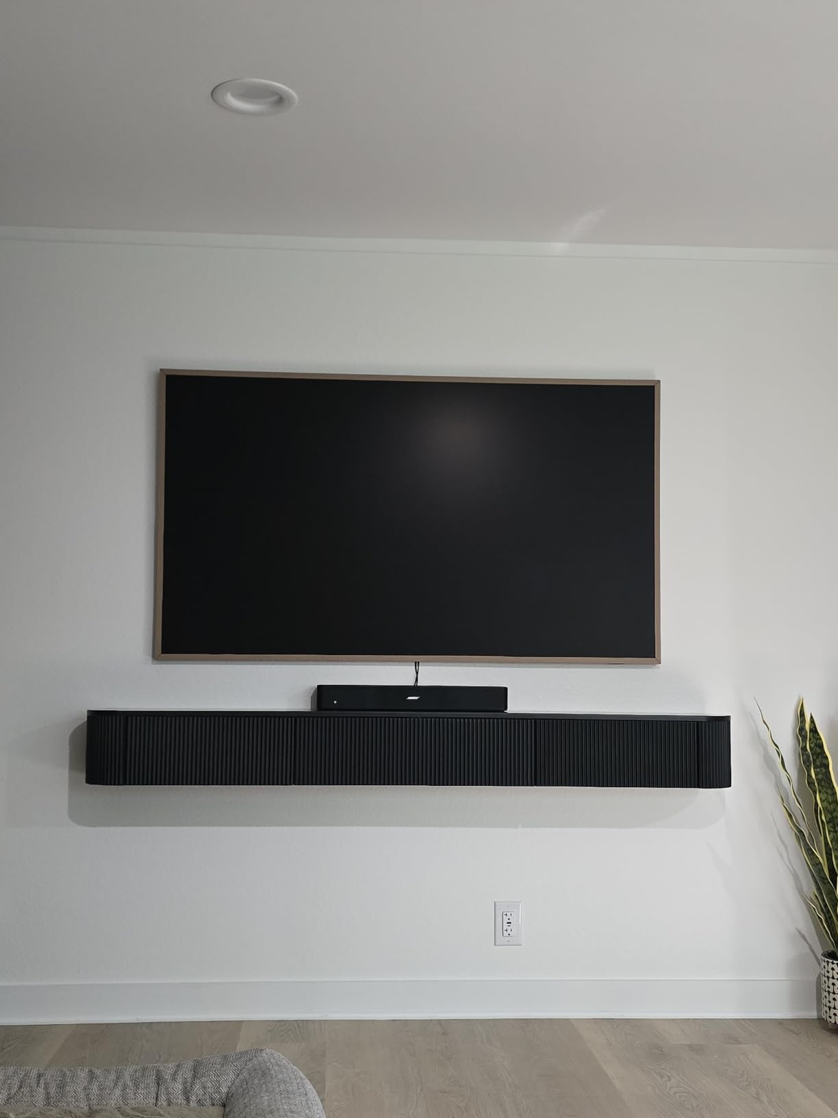 Floating TV Stand with Drawers 55
