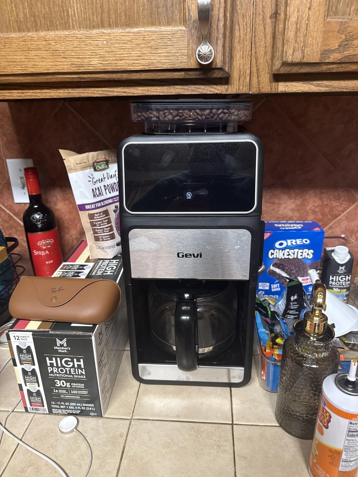 Gevi 10-Cup Drip Coffee Maker with Built-in Burr Grinder & Programmable Timer, 1.5L Water Tank, Auto Keep-Warm, Reusable Filter - Fresh Ground Coffee Machine (Black) customer photo 1