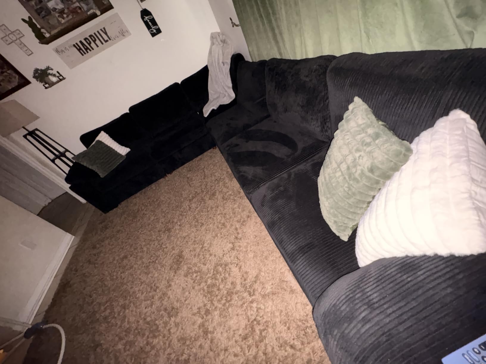 EASE MOOSE Oversized L Shape Sectional Modular Sofa, Wide Deep Seat Sectional Sofa, Comfortable Grey Cloud Modular Sofa customer photo 1