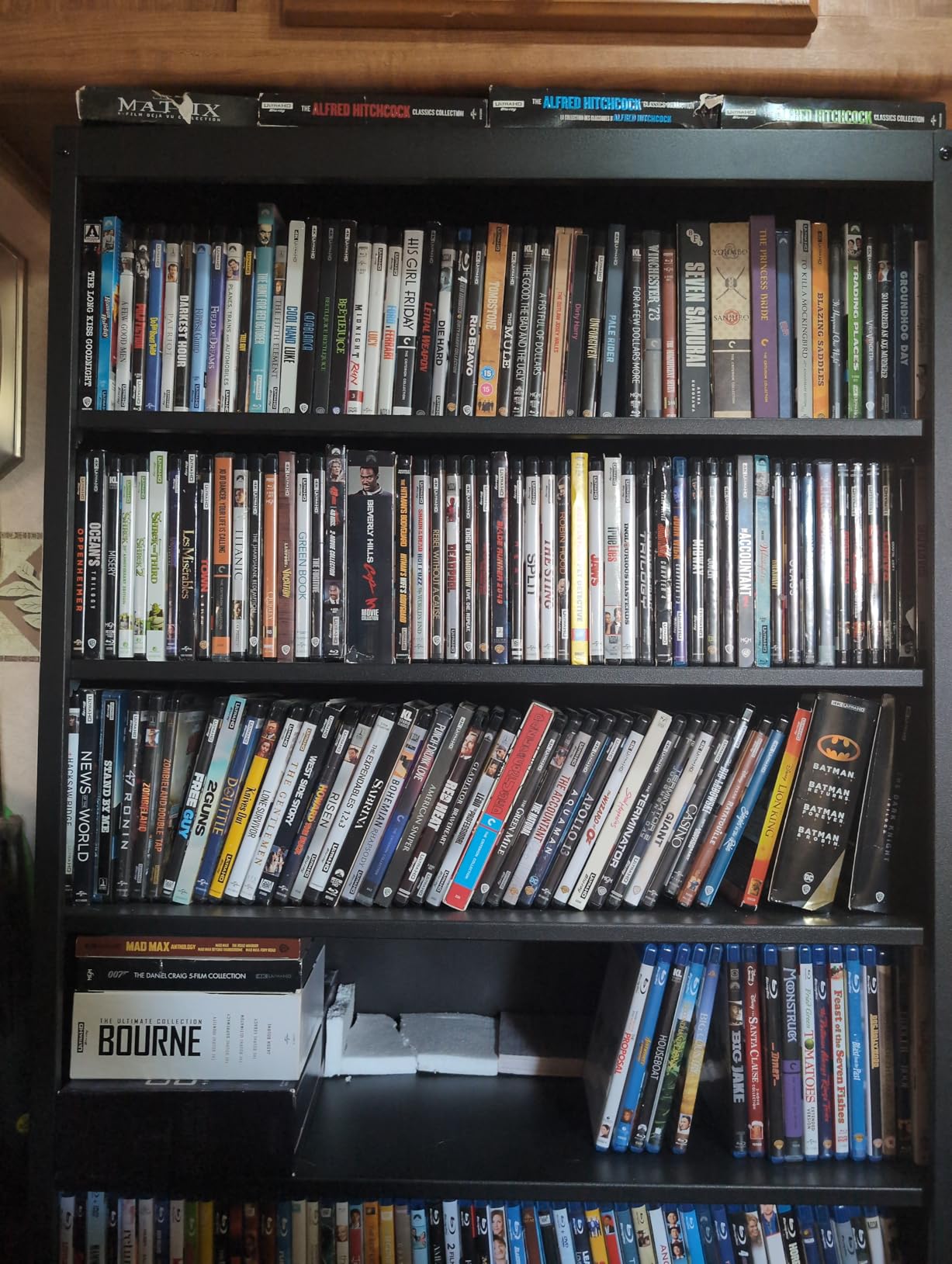 Metal DVD Storage Cabinet, 7 Tier Tall Media Storage Shelf with Adjustable Shelves, Freestanding CD & DVD Rack Tower Bookshelf customer photo 1