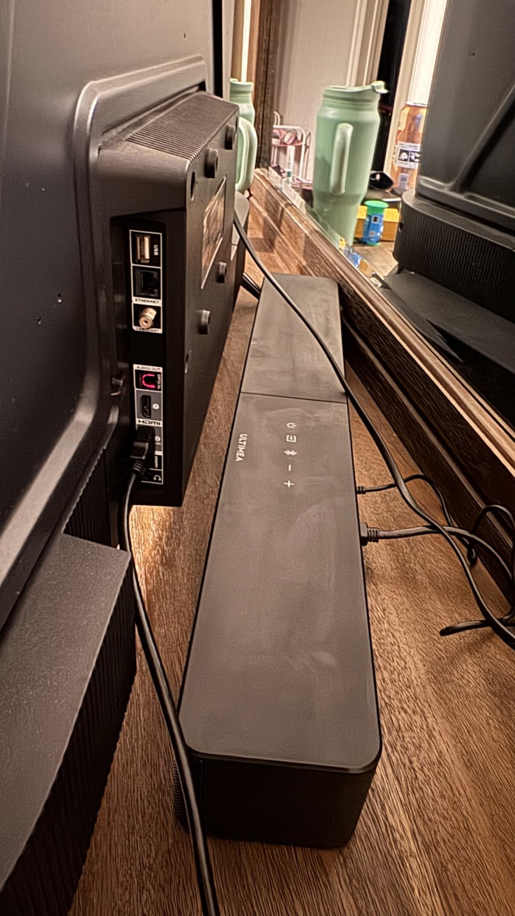ULTIMEA Sound Bar with Wireless Subwoofer, 240W Peak Power, Poseidon M30 | VoiceMX & BassMX, App Control, 2.1ch Soundbar for Smart TV, Adjustable Bass, HDMI, Optical, Bluetooth 6.0 (2026 Model) customer photo 1