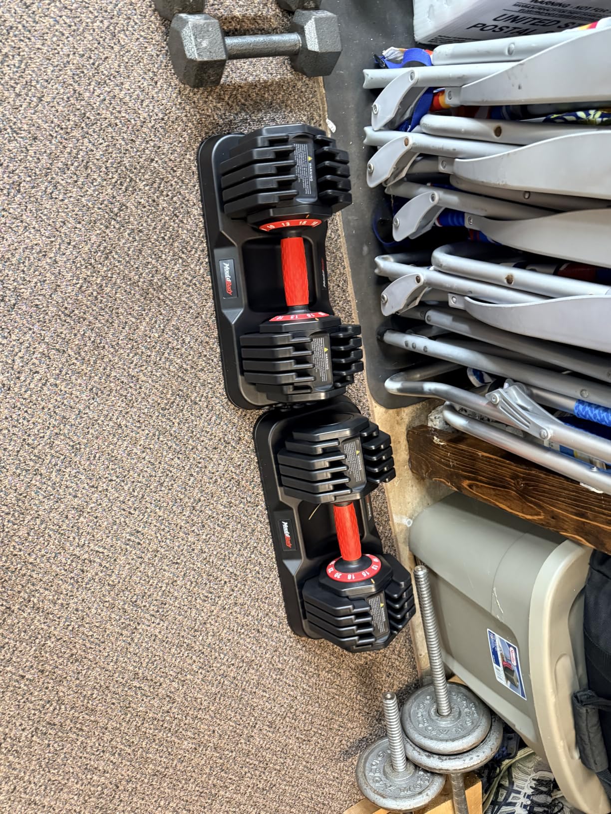 Adjustable Dumbbell Set Pair 25 lb or 50 lb, Adjustable Dumbbells 10-in-1 Free Weight Set, 1-Second Dial Weight Adjustment, Space-Saving Design with Storage Base, Home Gym Strength Training Equipment customer photo 2