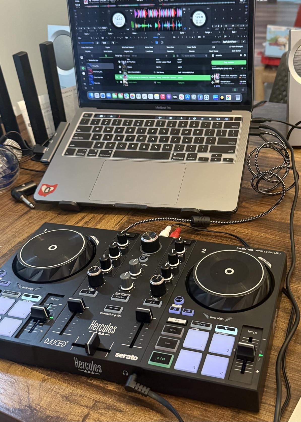 Hercules DJControl Inpulse 200 MK3 DJ Controller, 2 Deck DJ Mixer with Jog Wheels, Pads, Crossfader customer photo 1
