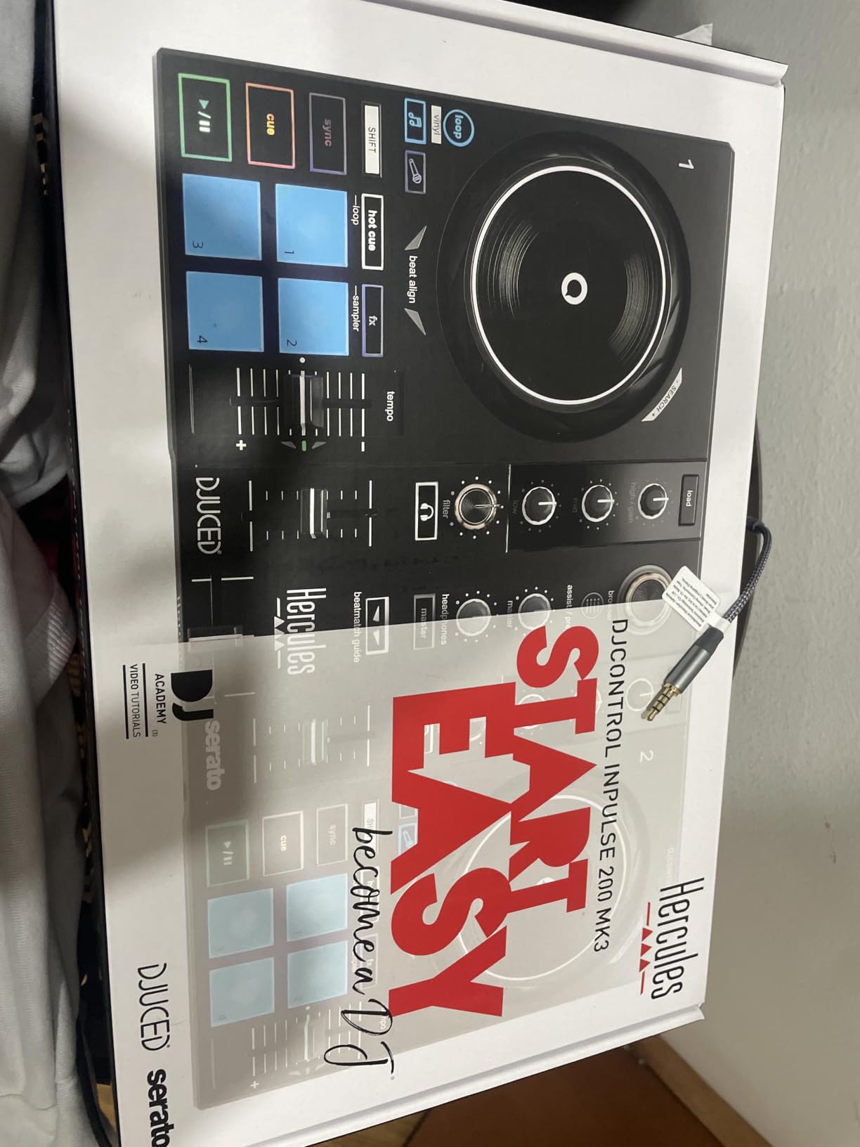 Hercules DJControl Inpulse 200 MK3 DJ Controller, 2 Deck DJ Mixer with Jog Wheels, Pads, Crossfader customer photo 2