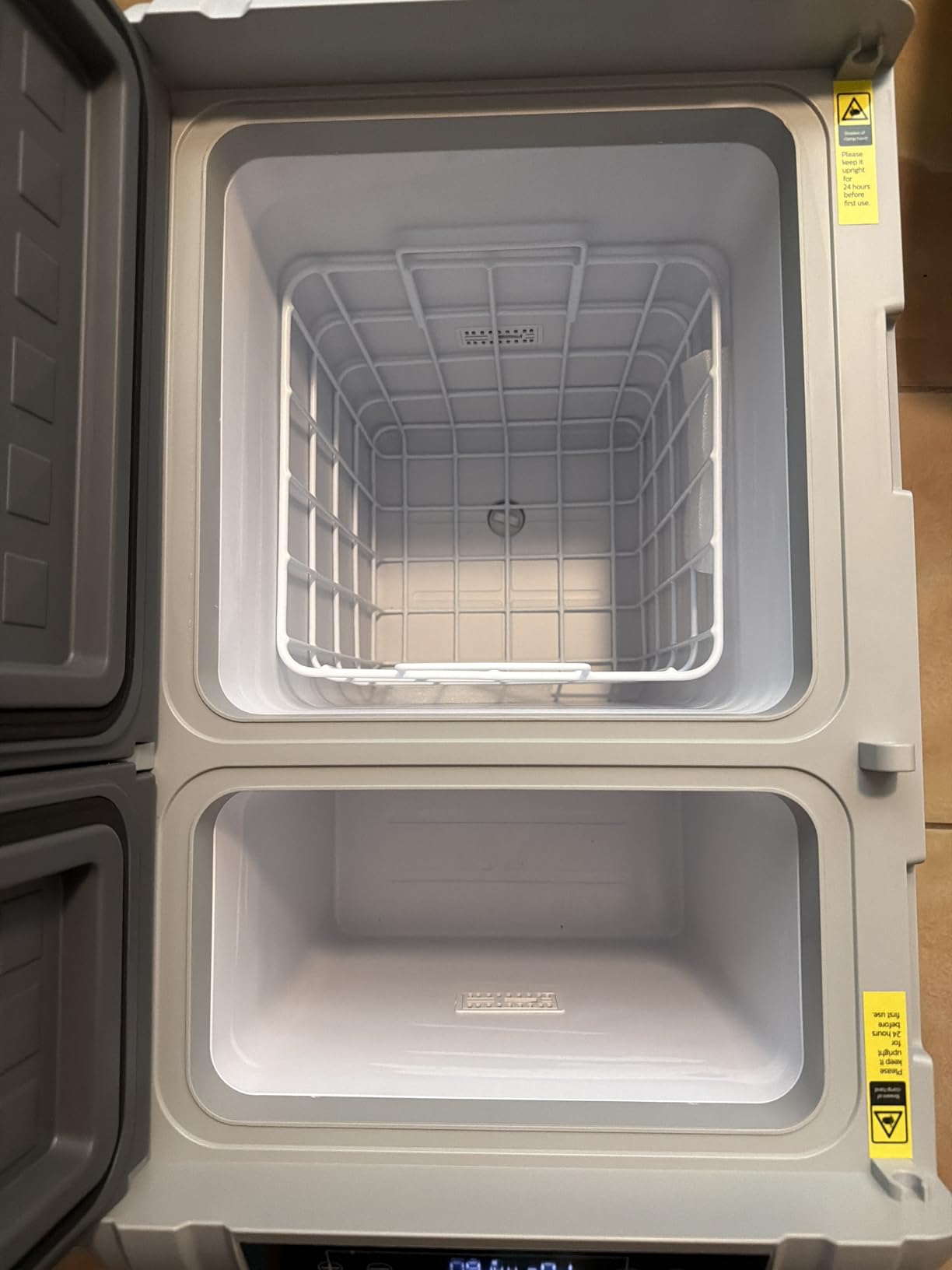 EKOJUCE 12 Volt Car Refrigerator, 58QT(55L) Electric Cooler, Dual Zone Portable Freezer with 12/24V DC & 100-240V AC, -4F-68F, Car Fridge for Truck Camping Travel RV Road Trips customer photo 1