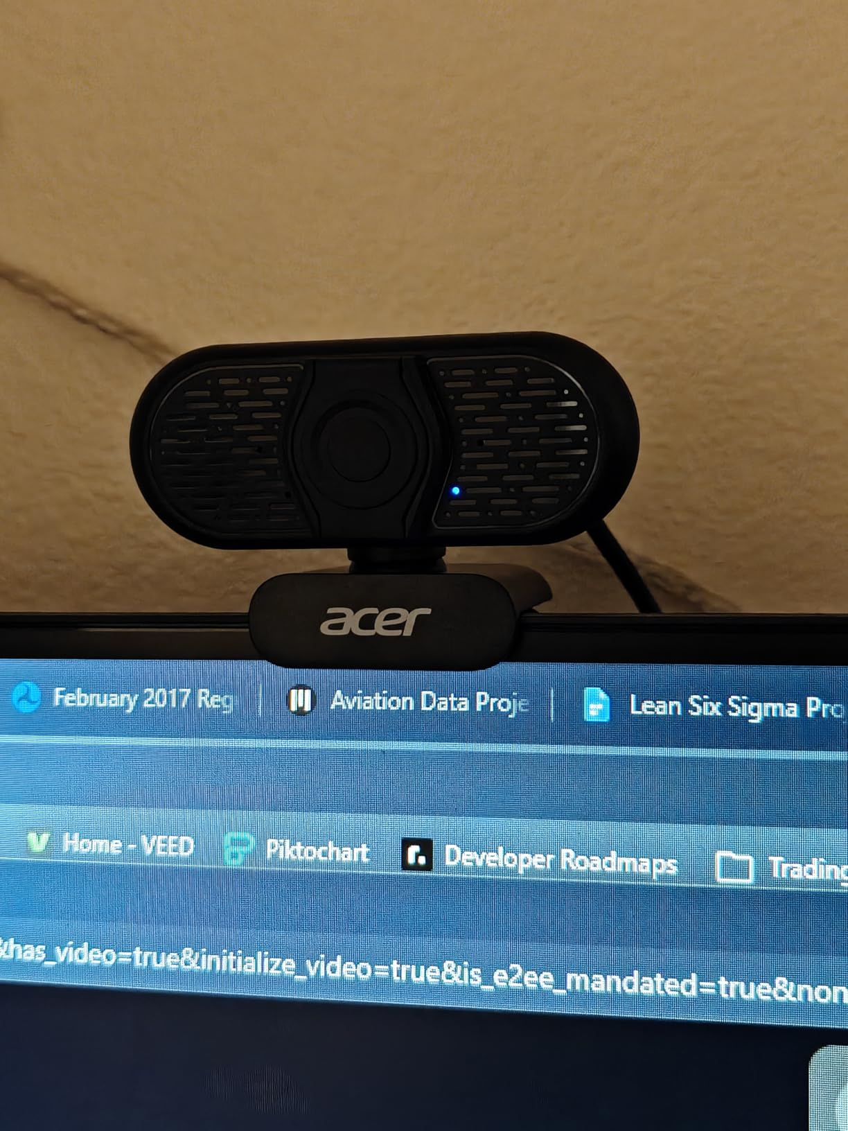 Acer A640 4K Webcam for PC with Sony Sensor PDAF Autofocus AI Noise Canceling Mic 2K 1080P/60fps USB A to C Adapter Computer Camera for Gaming Streaming Meetings Switch 2 Camera Teams Zoom Facetime customer photo 2