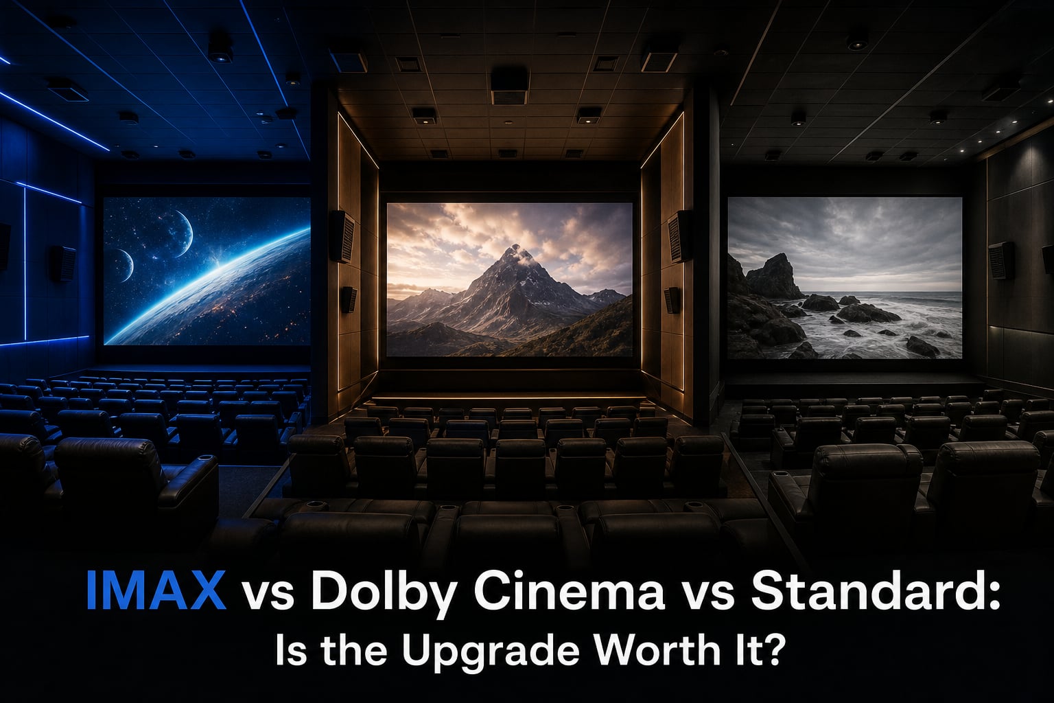 IMAX vs Dolby Cinema vs Standard: Is the Upgrade Worth It?