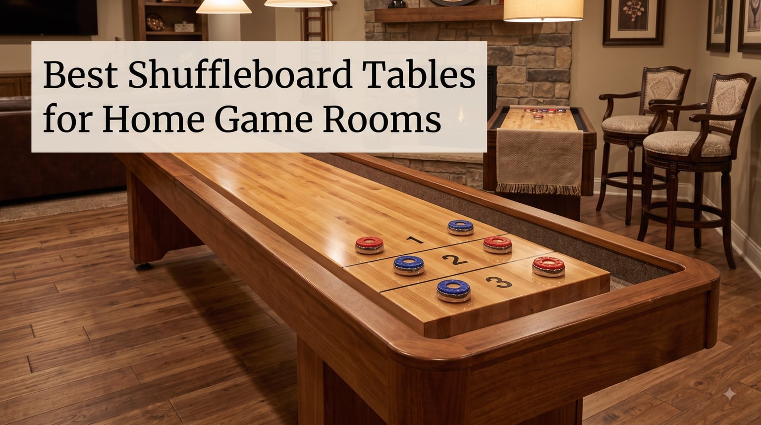 Best Shuffleboard Tables for Home Game Rooms