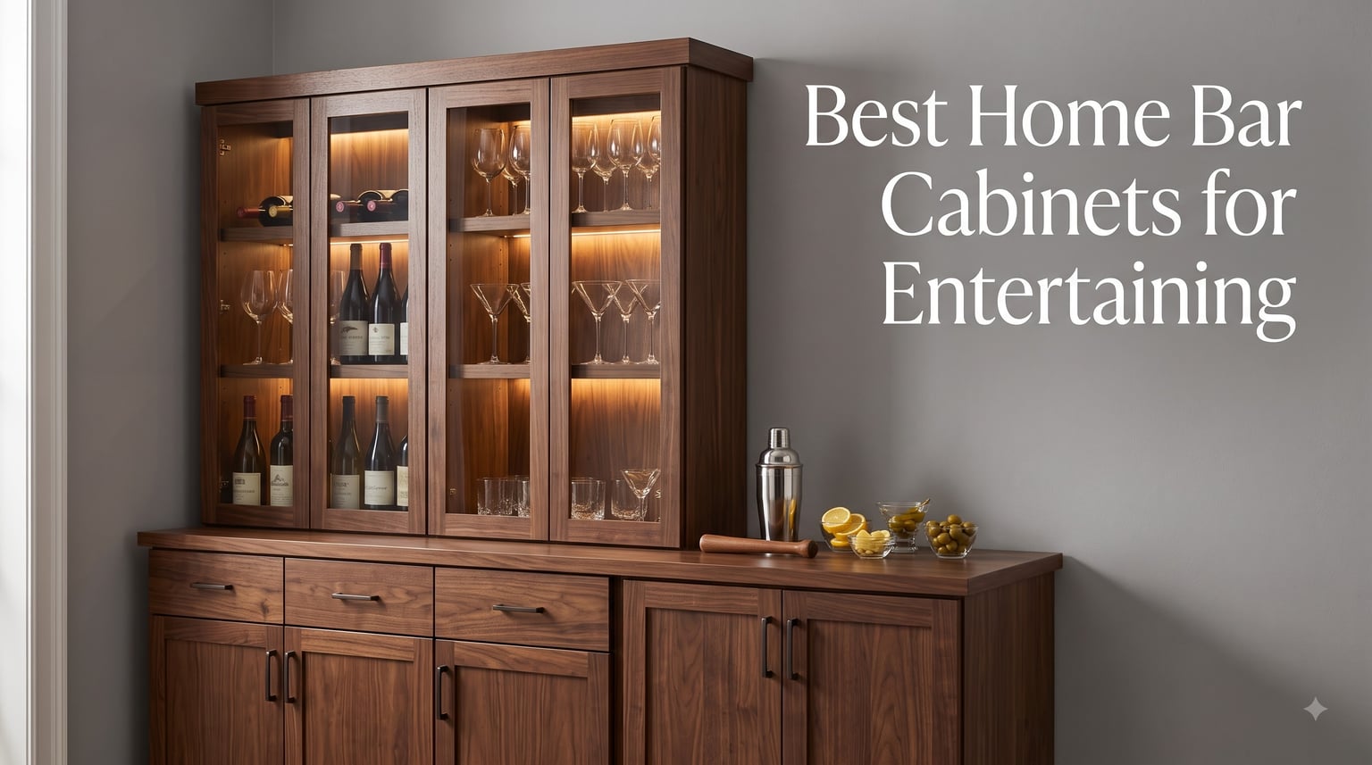 Best Home Bar Cabinets for Entertaining