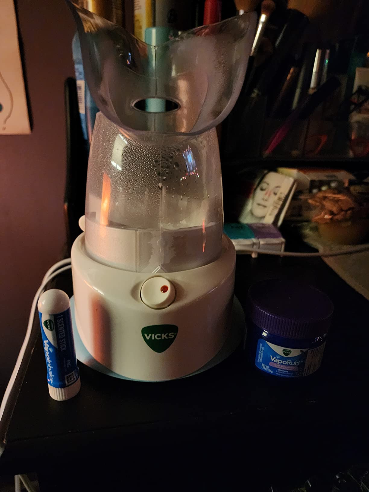 Vicks Personal Steam Inhaler for Targeted Relief from Congestion | Natural Steam Therapy for Allergies, Coughs, Colds & Sinus Irritation; Use with VapoPads - 1 Included customer photo 2
