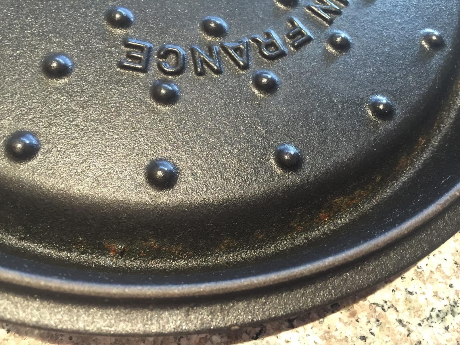 STAUB Cast Iron Dutch Oven 5.5-qt Round Cocotte, Made in France, Serves 5-6, Black Matte customer photo 1