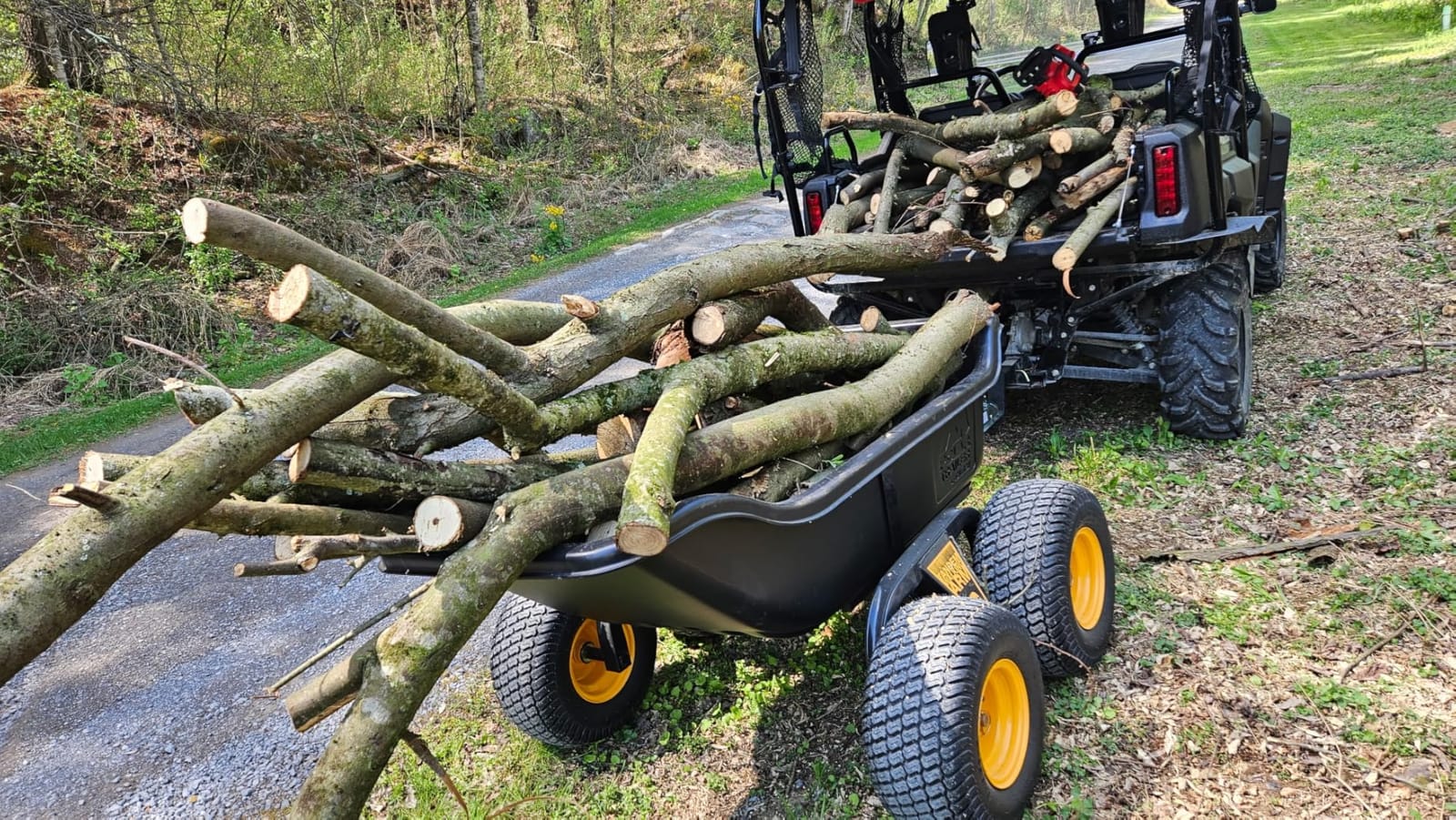Polar TA1200 Tandem Axle Utility Trailer 1200 lb Capacity, 15-Ft Tub, Wide-Track Wheels, Sealed Bearings customer photo 2