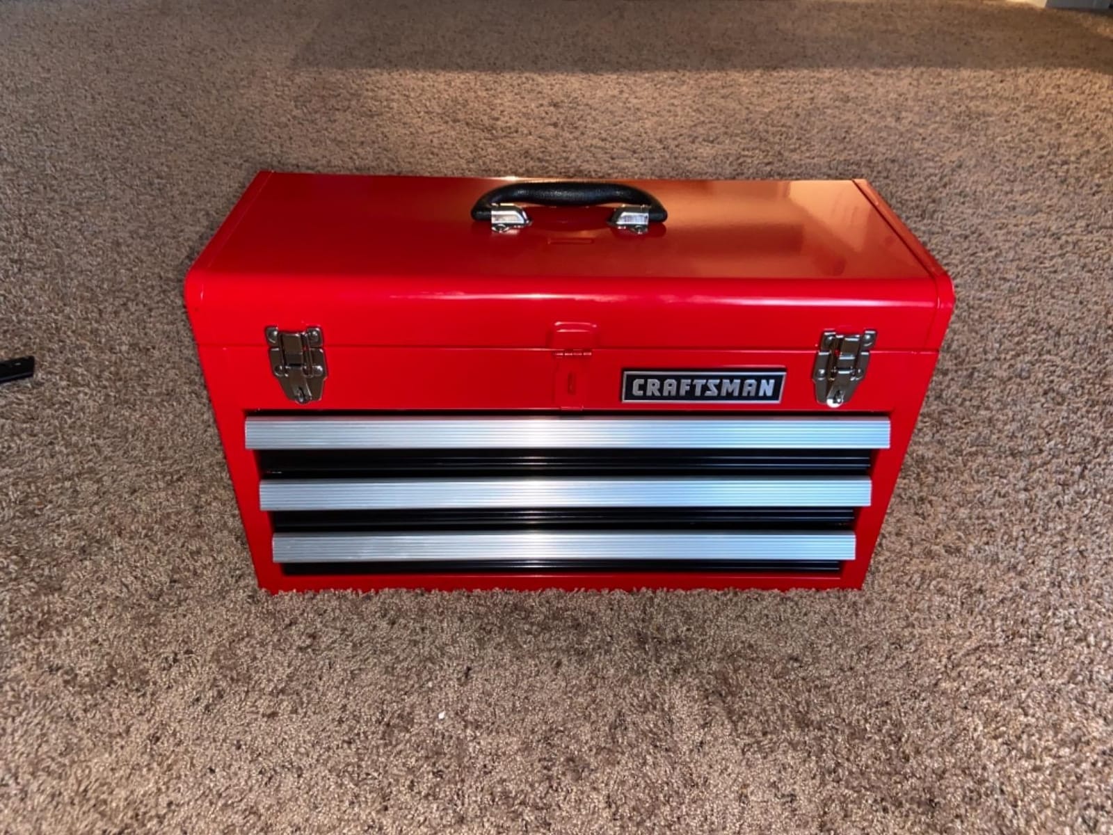 Craftsman 3-Drawer Metal Portable Chest Toolbox, Red customer photo 1