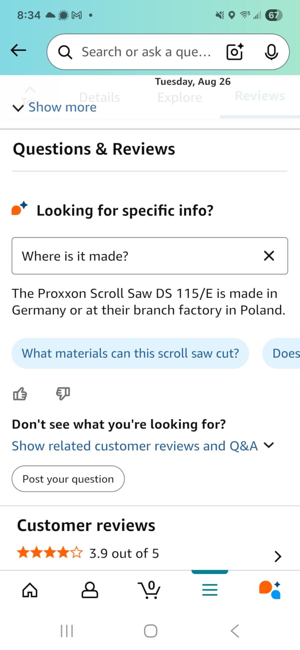 Proxxon 37088 DS 115/E Scroll Saw customer photo 1