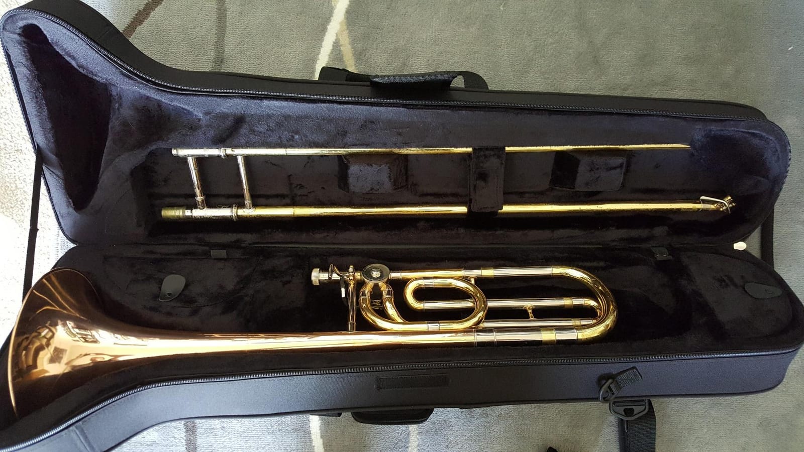 Protec Tenor Trombone Contoured MAX Case (F Attachment), Black, Model MX306CT customer photo 1