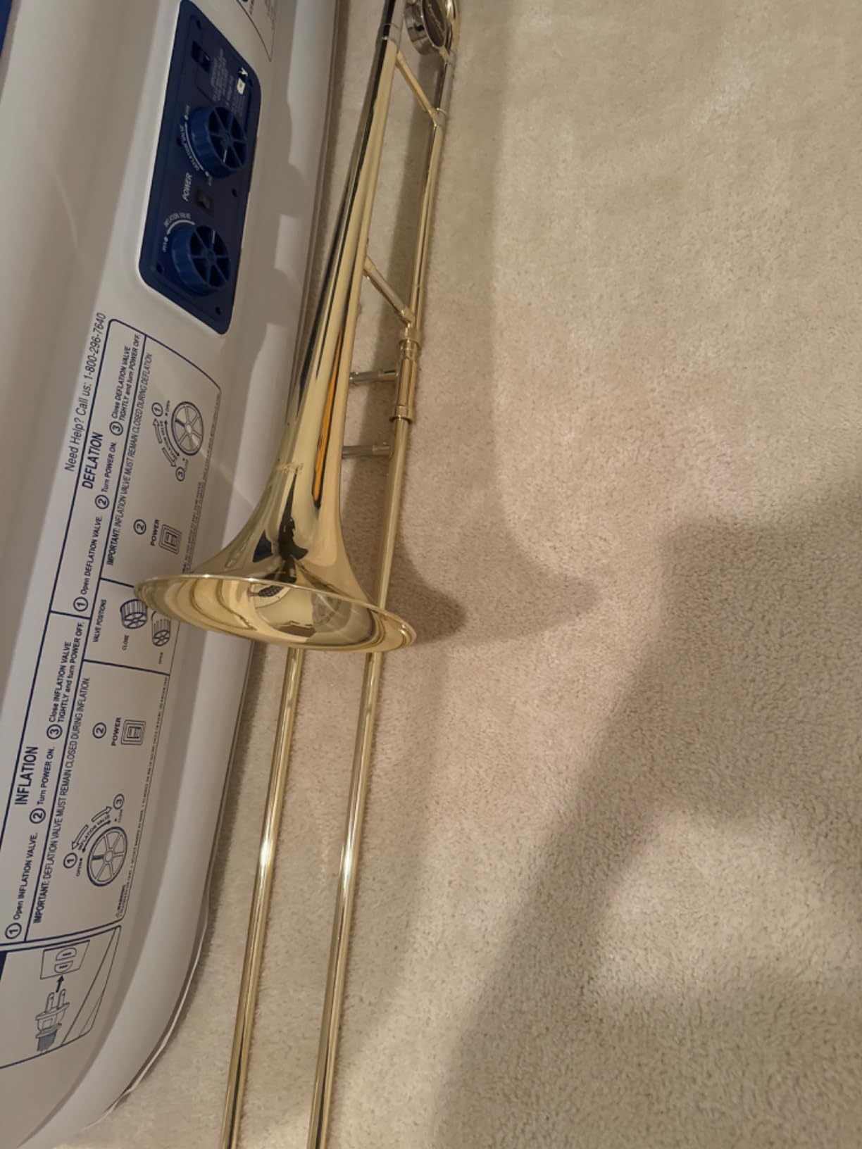 Mendini by Cecilio Brass Plated Bb Tenor Slide Trombone Kit - Gold | B Flat Trombone Instrument for Beginners with Tuner, Music Book, Hard Case, Mouthpiece, Cleaning Kit & Gloves customer photo 2