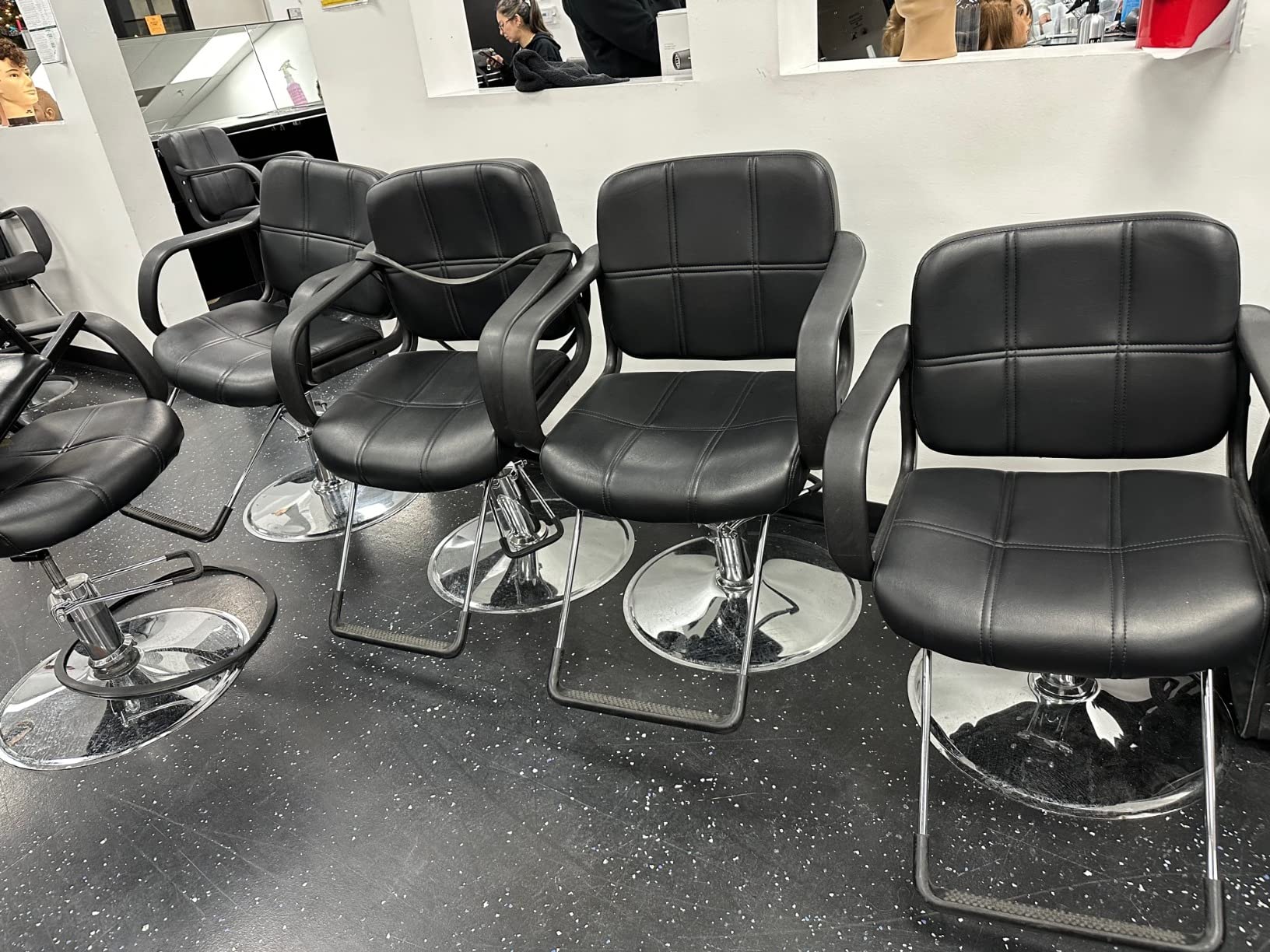 Barber Chair Salon Chair Styling Chair Heavy Duty Beauty Salon Barber Chairs Hydraulic Pump Swivel Hair Cutting Chairs customer photo 2