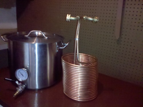 Home Brew Stuff Tall Copper Immersion Wort Chiller 50' x 3/8