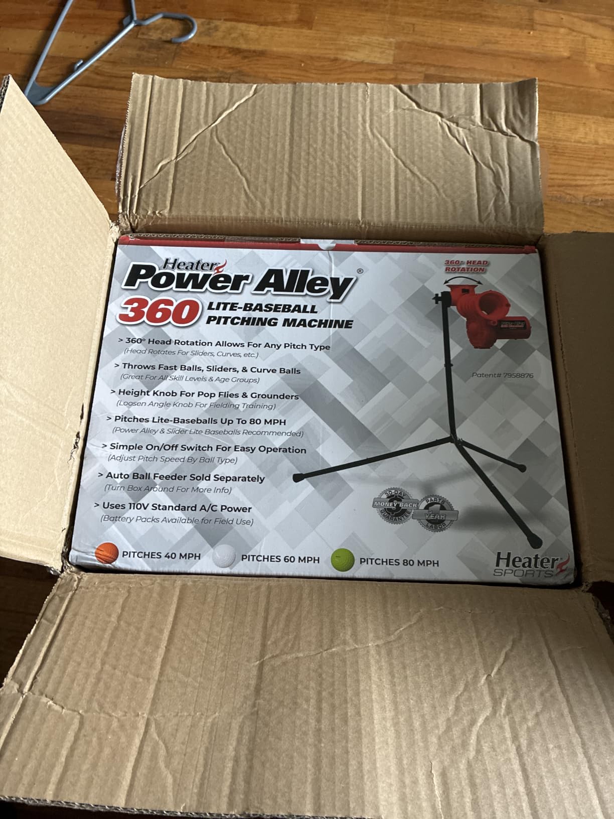 Heater Sports Power Alley Lite 360 Baseball Pitching Machine customer photo 1