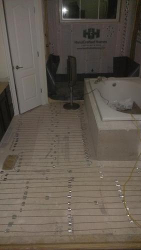 40 Sqft Electric Radiant Floor Heating Cable Kit - 120V Heated Tile Floor System with UWG5 Programmable Thermostat, Sensor, Installation Monitor & 25 Year Warranty, Made in the USA customer photo 1