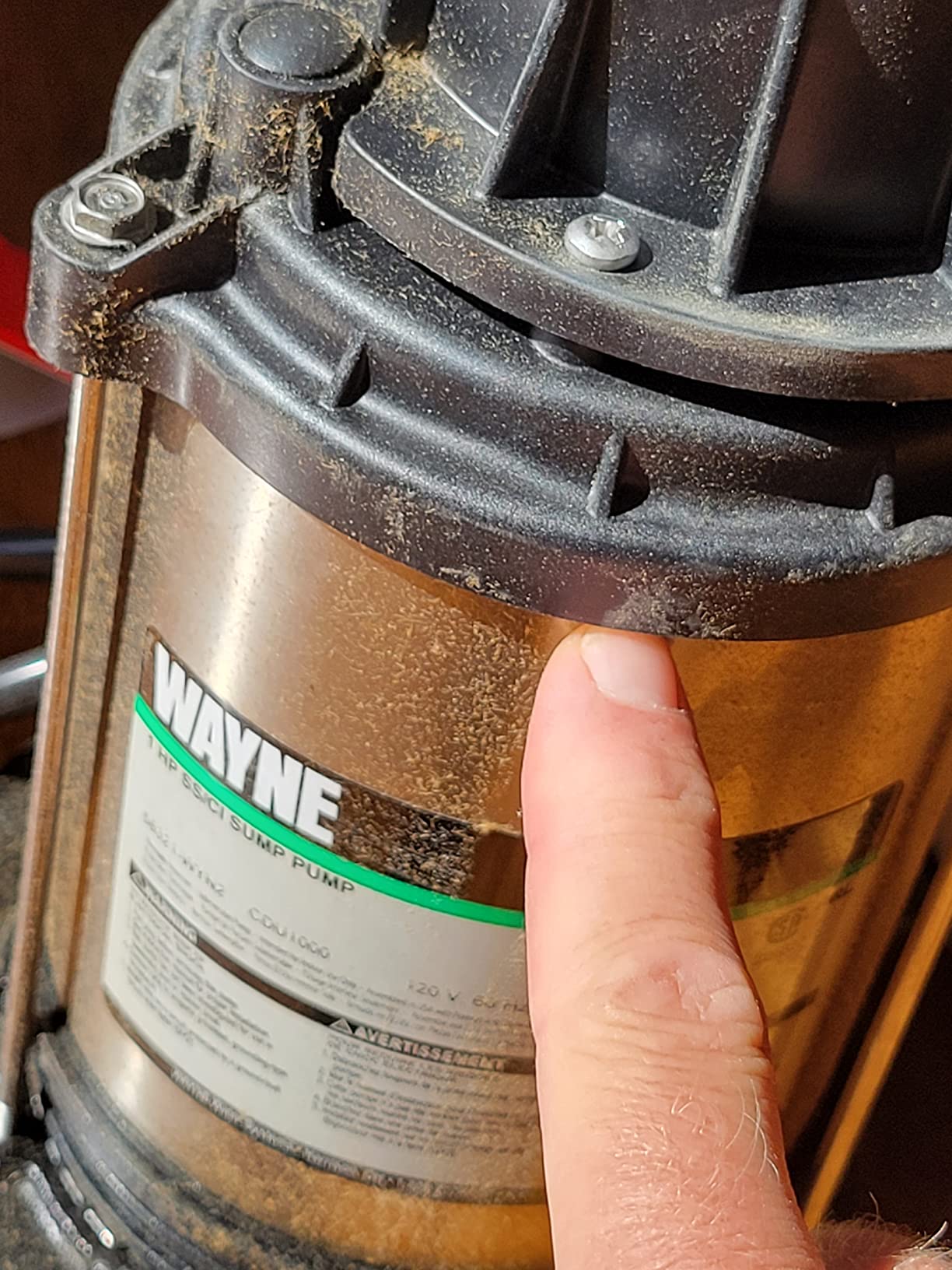 WAYNE CDU1000 1 HP Submersible Sump Pump – Cast Iron & Stainless Steel, Integrated Vertical Float Switch, 6,100 GPH, 5-Year Warranty, Assembled in USA customer photo 2