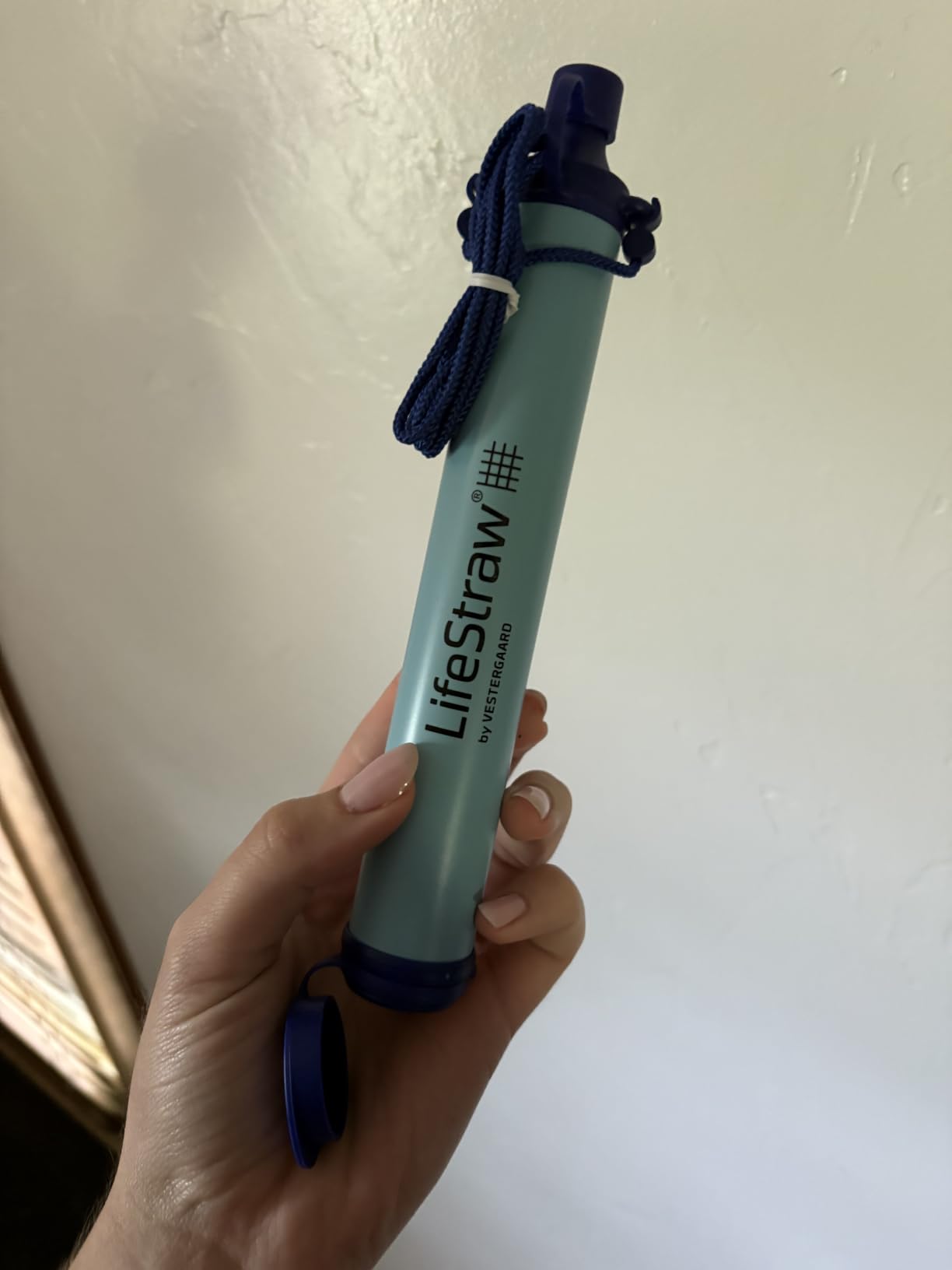 LifeStraw Personal Water Filter for Hiking, Travel and Emergency, Blue, 1PK customer photo 2