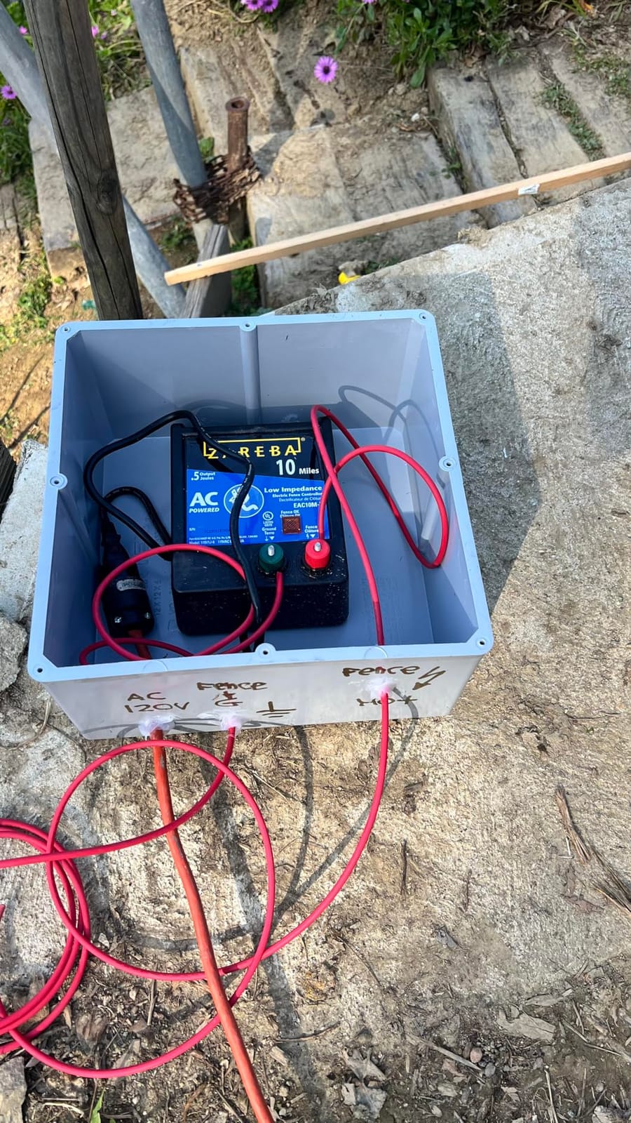 Zareba 10 Mile AC Powered Low Impedance Fence Charger, 0.5 Joule Output | Plug-In Electric Fence Energizer for Cattle, Horses, Pigs, Goats, Livestock, EAC10M-Z customer photo 2
