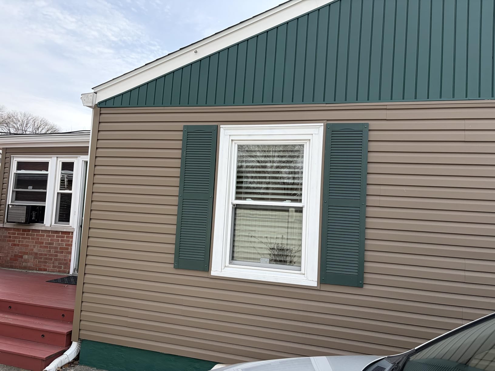 Exterior Solutions Standard Louver Exterior Vinyl Window Shutters, Black (Pair), 15 Inch x 35 Inch customer photo 1