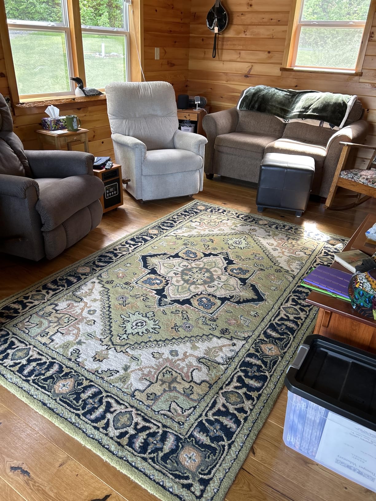 SAFAVIEH Area Rug 9x12 - Heritage Collection - Red, Handmade Wool, Traditional Oriental Medallion Design, Ideal for Living Room, Bedroom, Dining Space (HG625A) customer photo 1