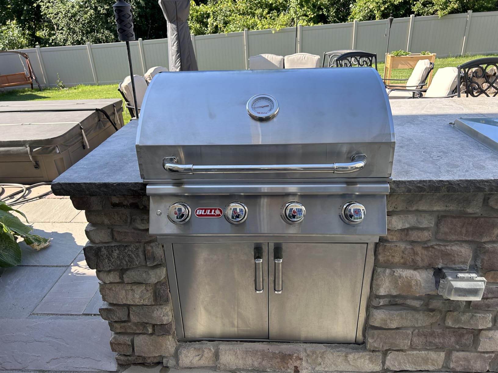 Bull Outdoor Products Lonestar 60,000 BTU Drop-In Grill Head - Stainless Steel, Natural Gas customer photo 1