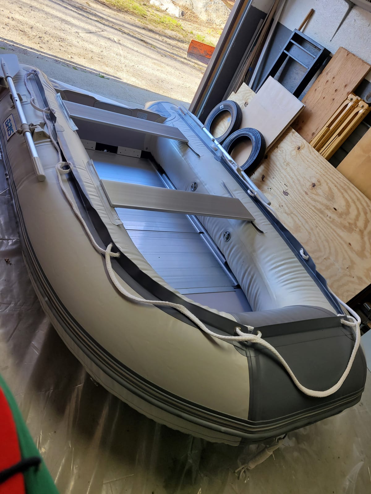 BRIS 9.8 ft Inflatable Boat Inflatable Dinghy Boat Yacht Tender Fishing Raft customer photo 1