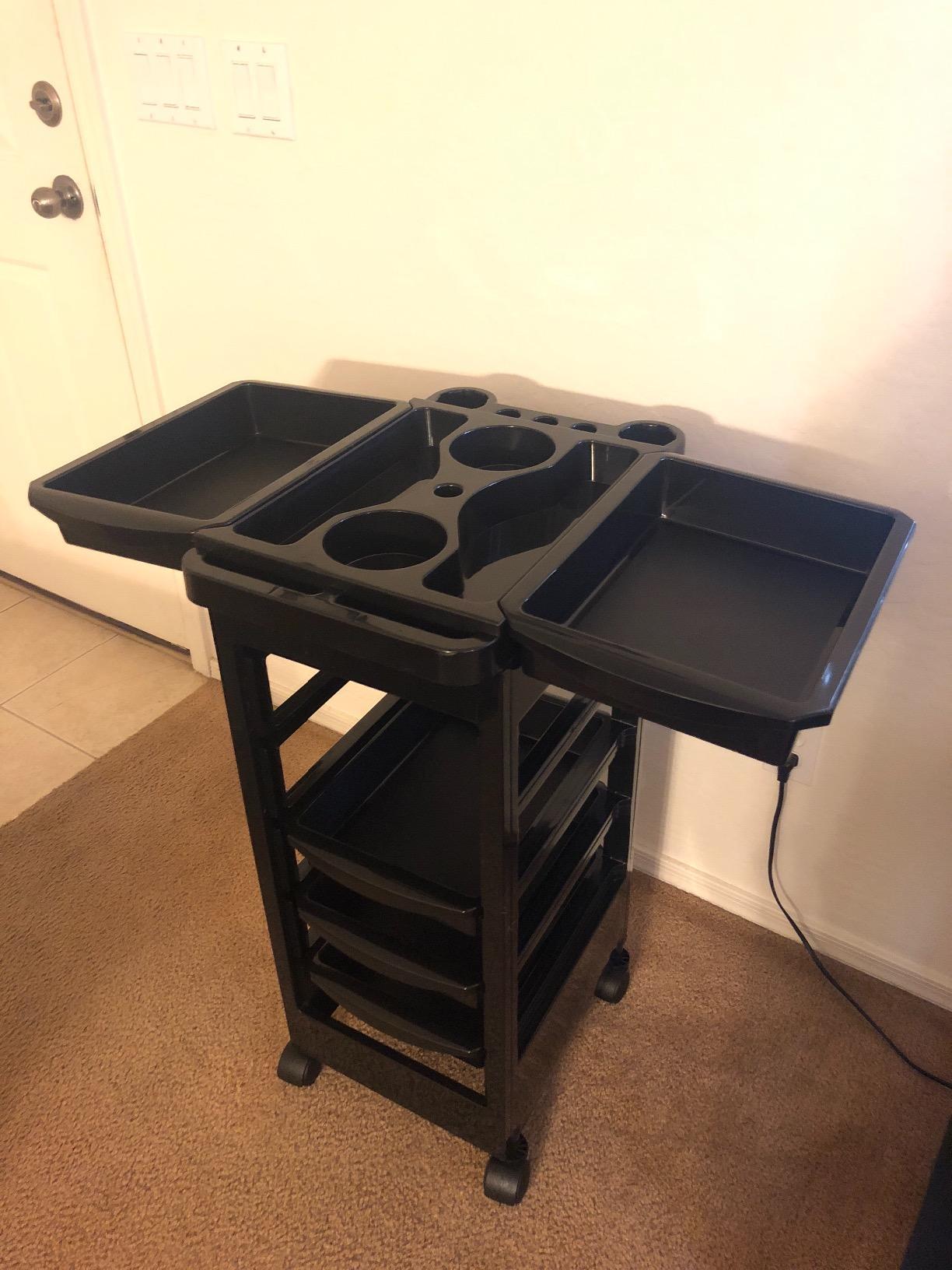 Saloniture Beauty Salon Rolling Trolley Cart with 5 Drawers customer photo 2
